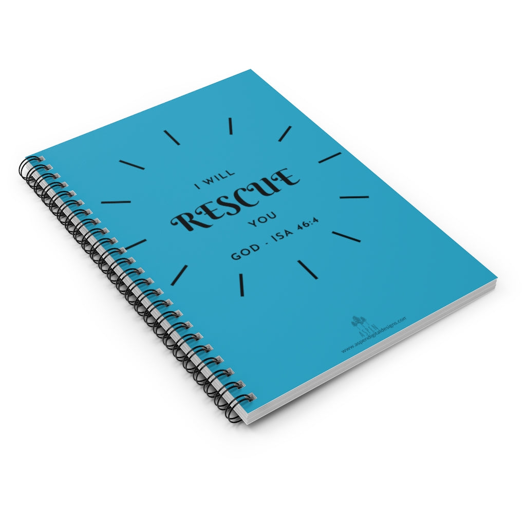 Isaiah 46:4 Spiral Notebook - Ruled Line – aspen-digital-designs