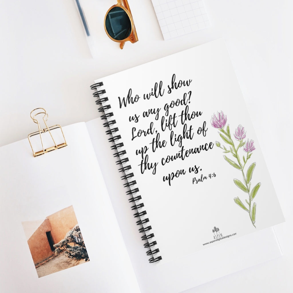 Psalm 4:6 Spiral Notebook - Ruled Line