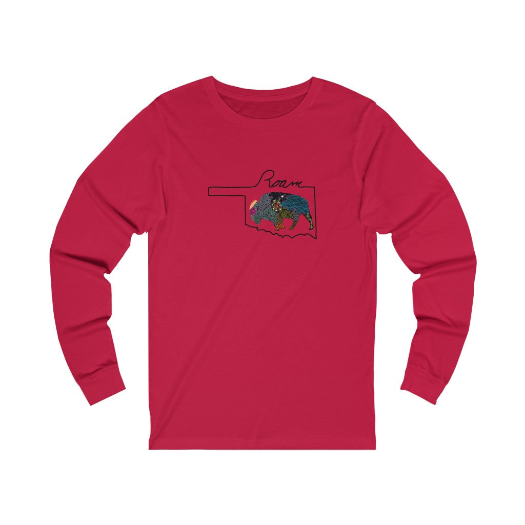Oklahoma Buffalo Roam Ultra comfortable Unisex Jersey Long Sleeve Tee