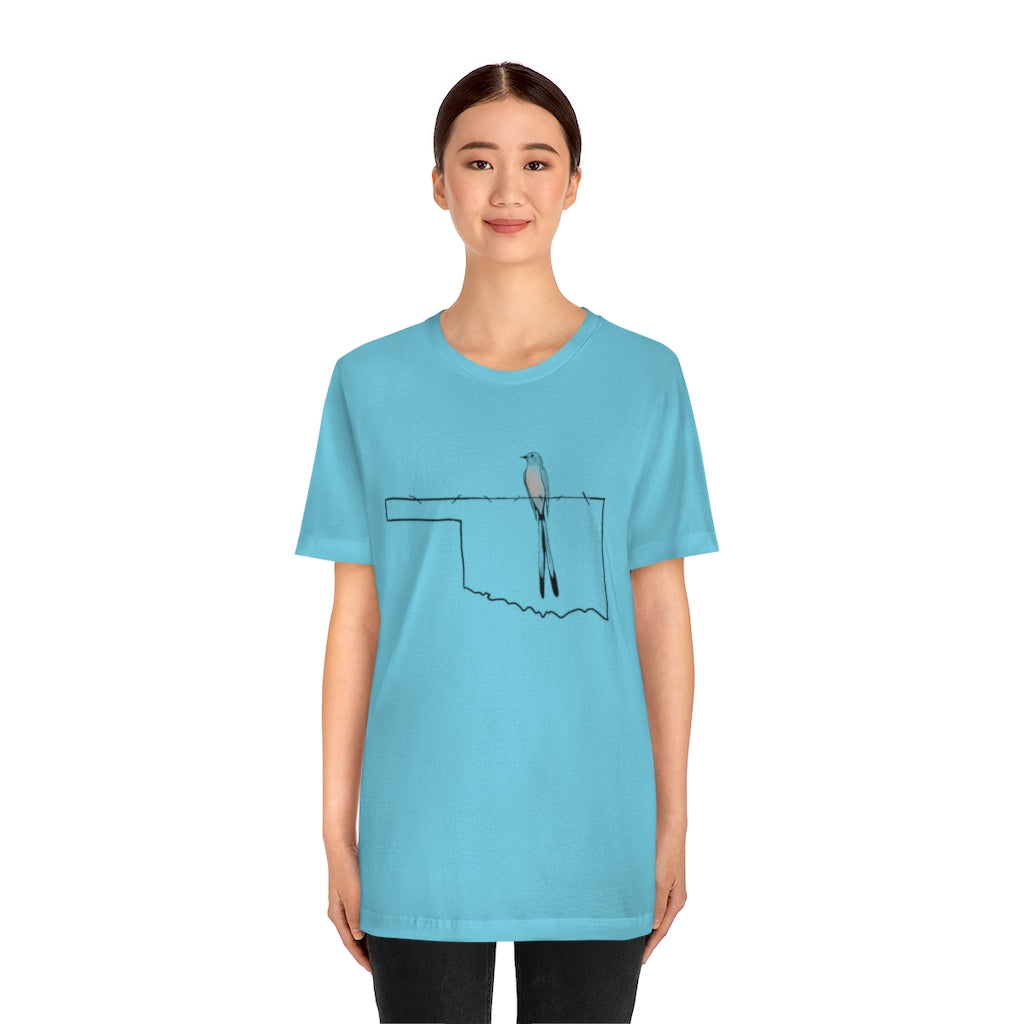 Scissortail  Oklahoma  Ultra comfortable Unisex Jersey Short Sleeve Tee