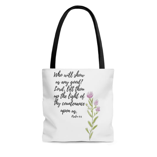 Psalm 4:6 Tote Bag