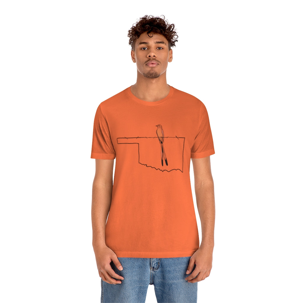 Scissortail  Oklahoma  Ultra comfortable Unisex Jersey Short Sleeve Tee