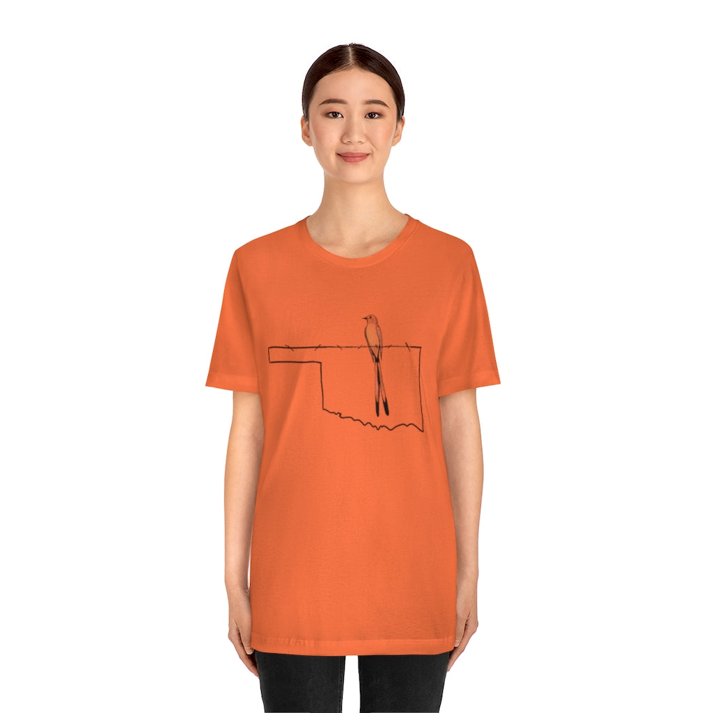 Scissortail  Oklahoma  Ultra comfortable Unisex Jersey Short Sleeve Tee