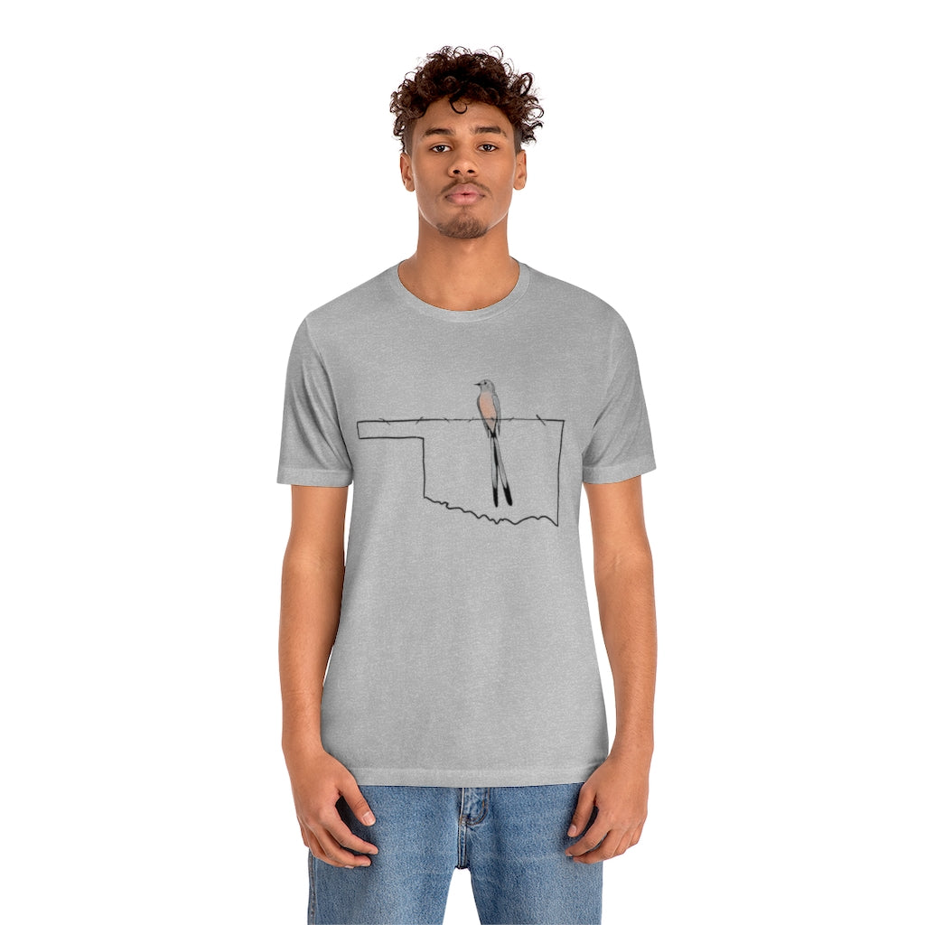 Scissortail  Oklahoma  Ultra comfortable Unisex Jersey Short Sleeve Tee